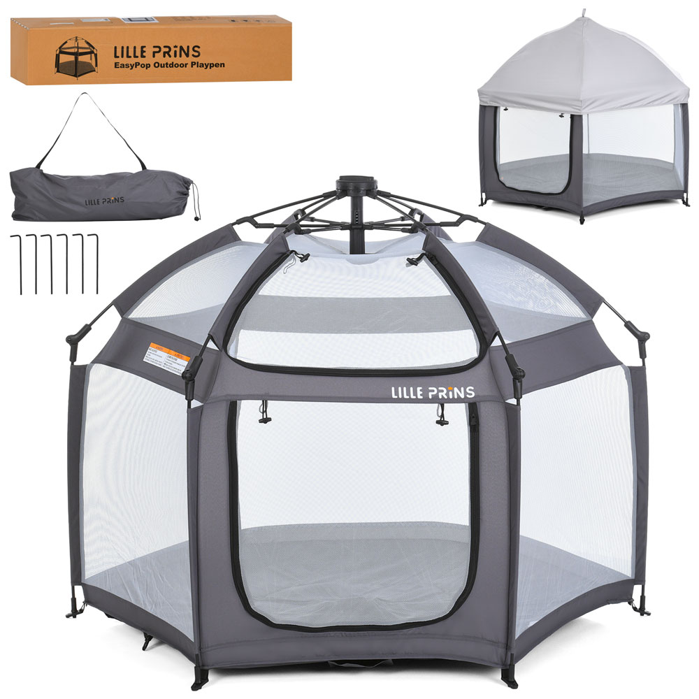 Намет MR 1515 Platinum Grey автоматич.,каркас.,вхід-застібка-блиск.,стіни-сітки,чохол на кришу,кор.