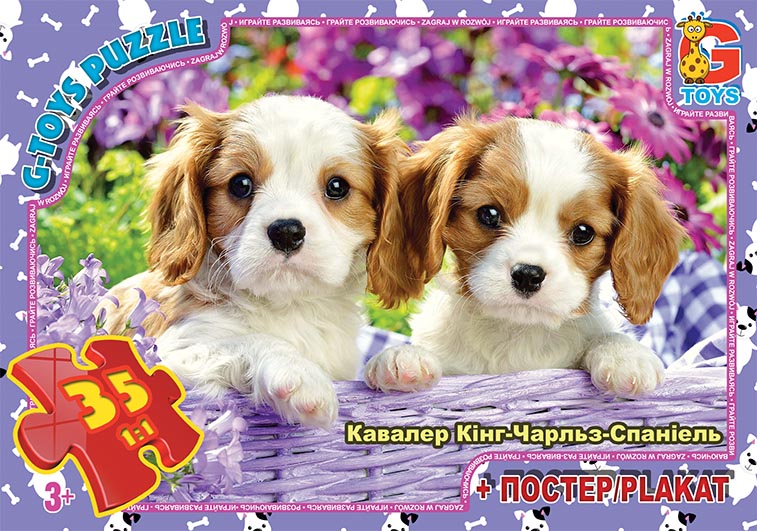 AN143 Пазли ТМ "G-Toys" із серії "Домашні улюбленці", 35 ел.