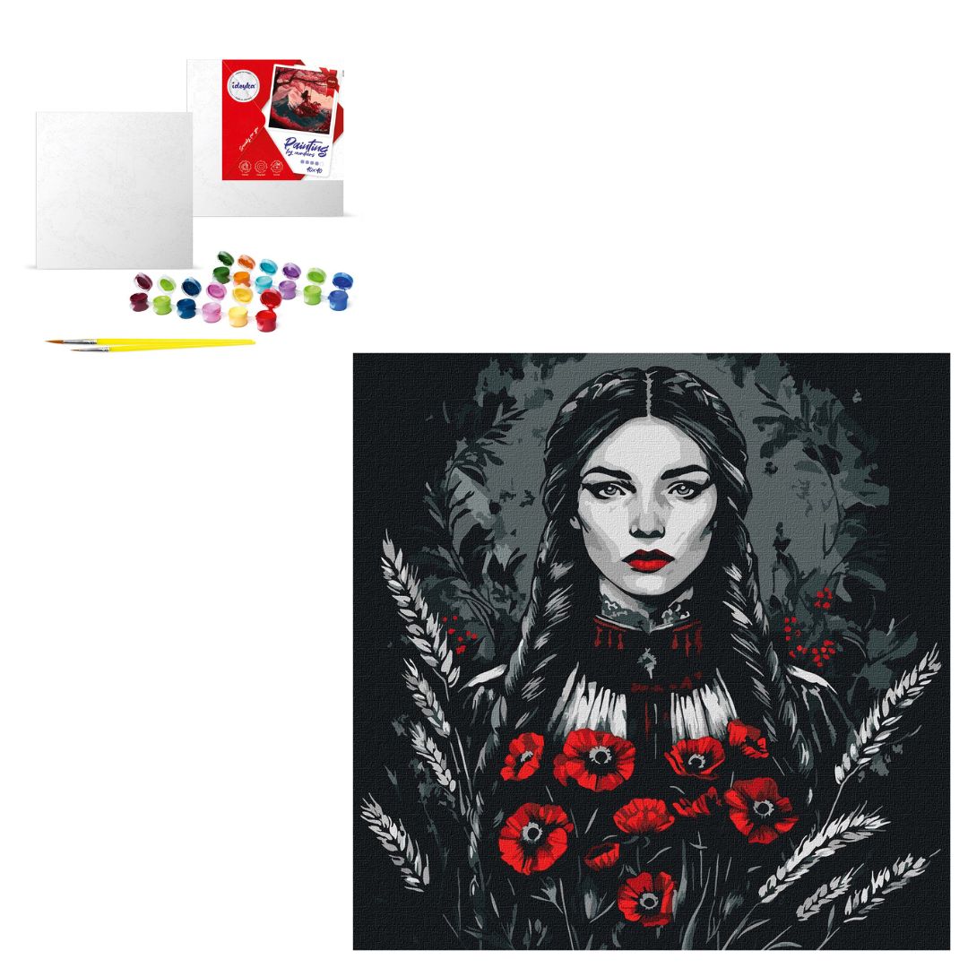 Набір для розпису по номерах "Жіноча сила" 40х40см