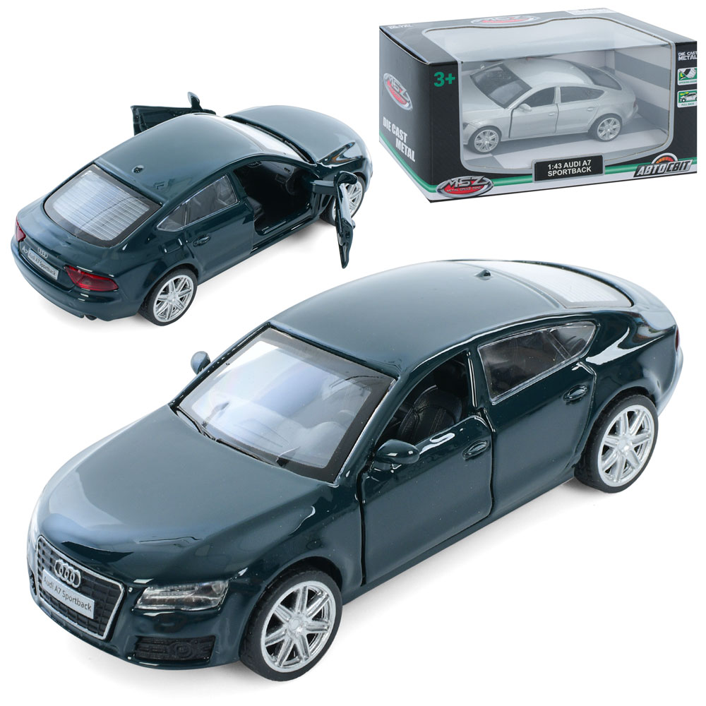 Машина AS-3028 АвтоСвіт,1:43,Audi A7,мет.,інерц.,відчин.двері,гум.колеса,2 кольори,кор.,14,5-7-6,5см