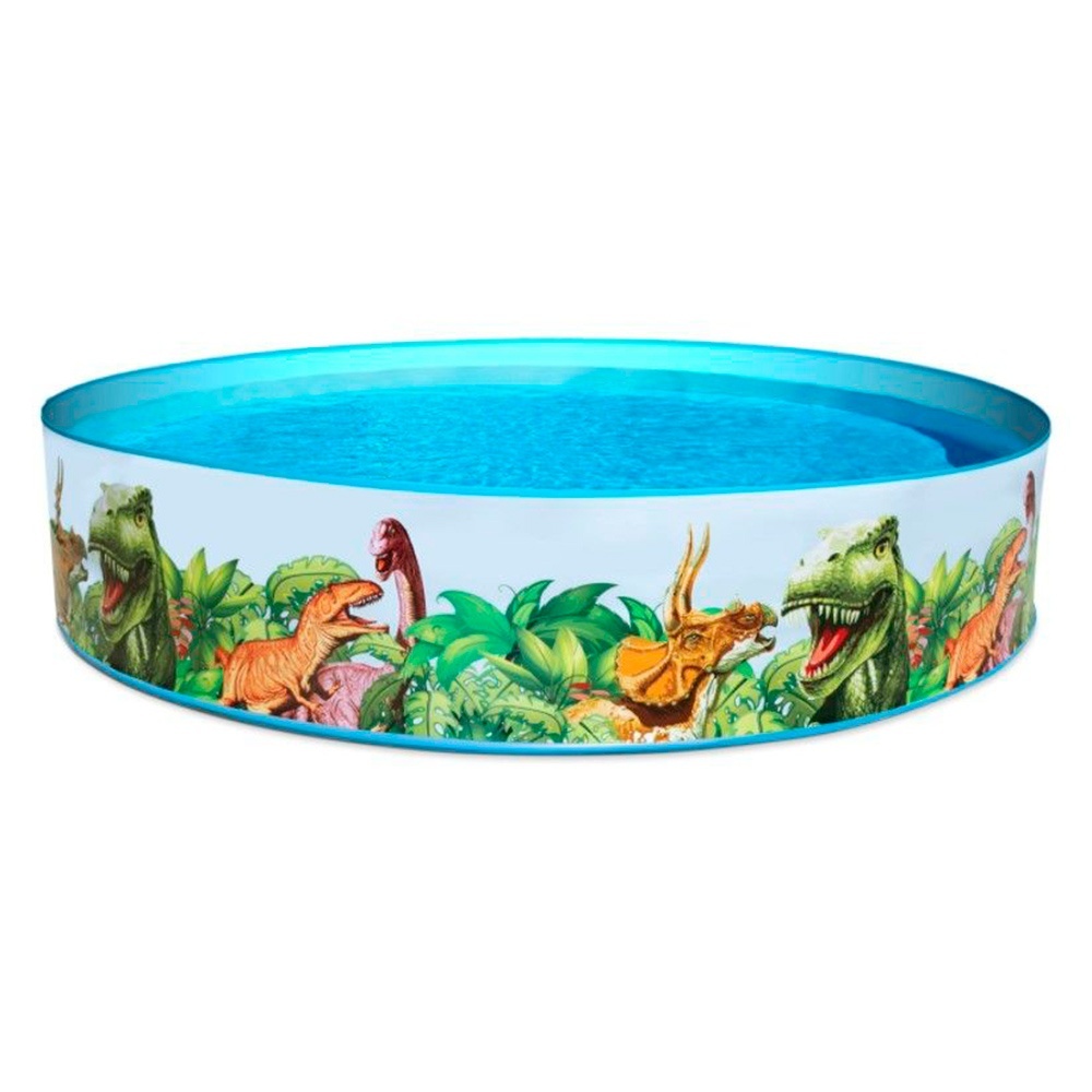 Басейн BW 55001 дитячий, наливний, динозаврики , ремкомплект, кор., 244-46 см.