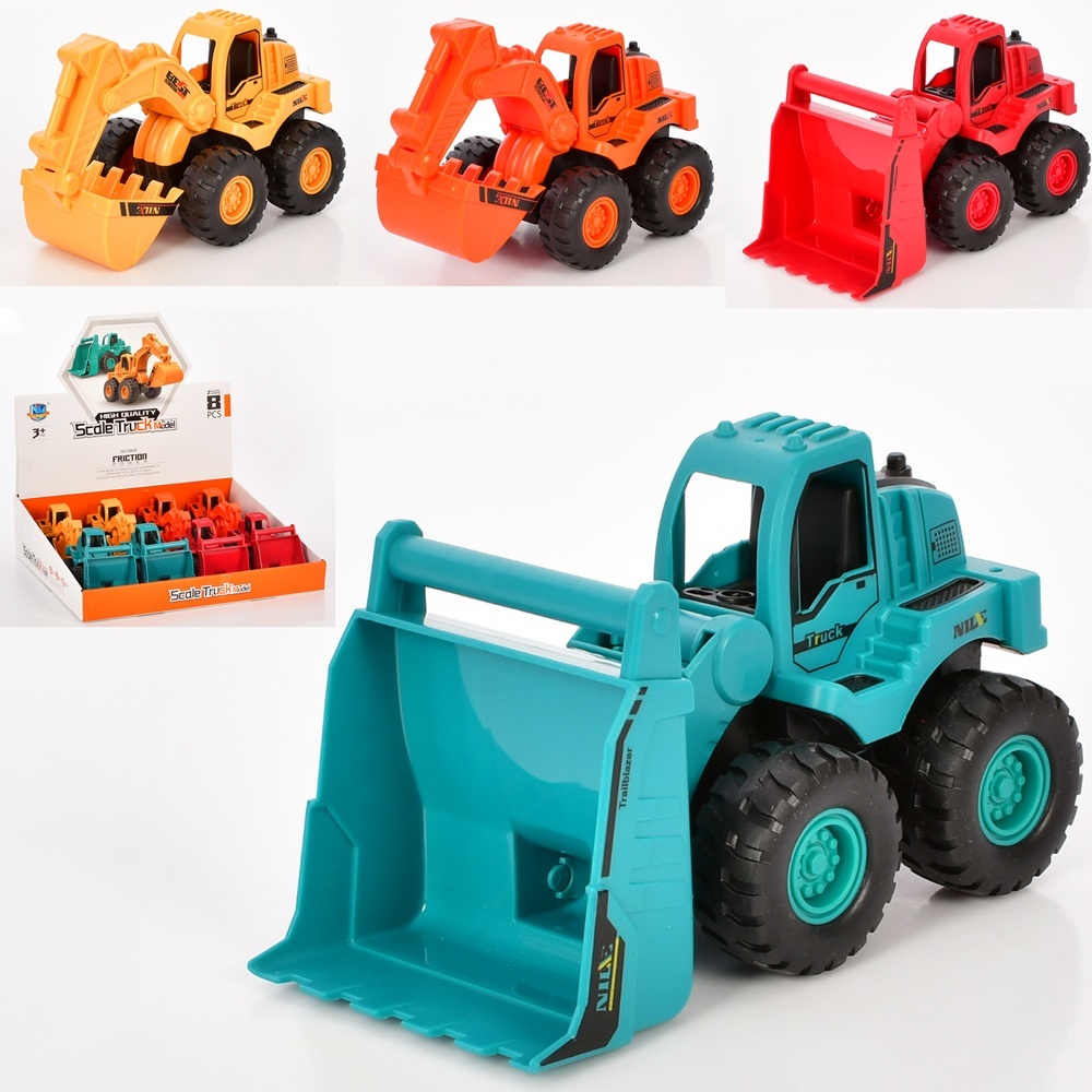 Будтехніка 8838 інерц., рухомі деталі, 2 види по 2 кольори, 8 шт. в диспл., 38-34-10 см.