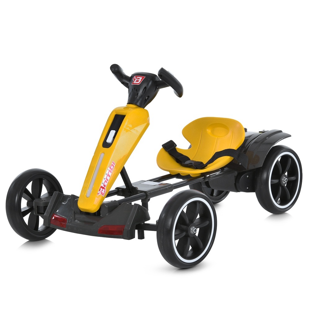 Електрокарт M 6277EBR-6 радіок2,4G, 2мотори35W, 1акум12V4,5AH, EVA, BLUETOOTH, музика, світло,жовтий