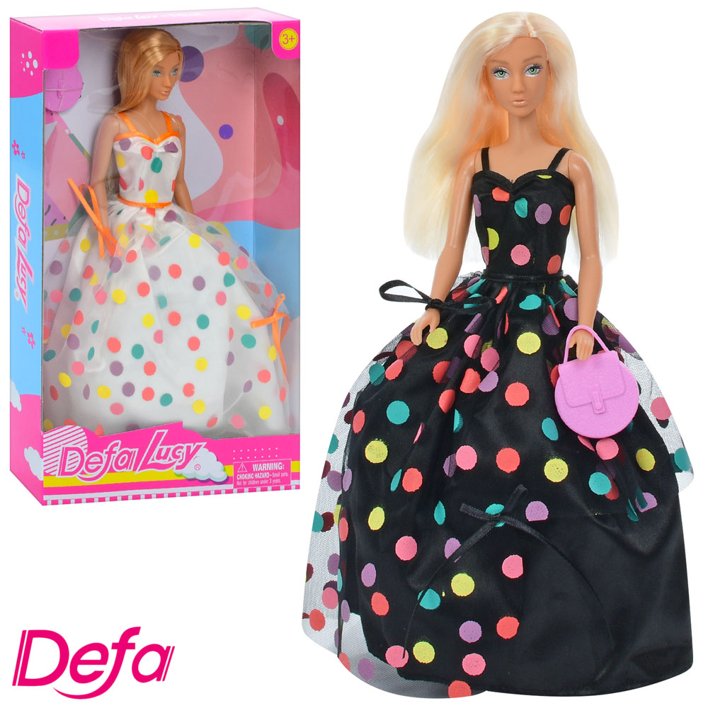 Лялька DEFA 8452 сумка, 2 види, кор., 18,5-31-5 см.