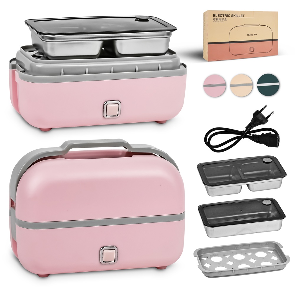 Ланч-бокс електричний з підігрівом 25*13см R98044