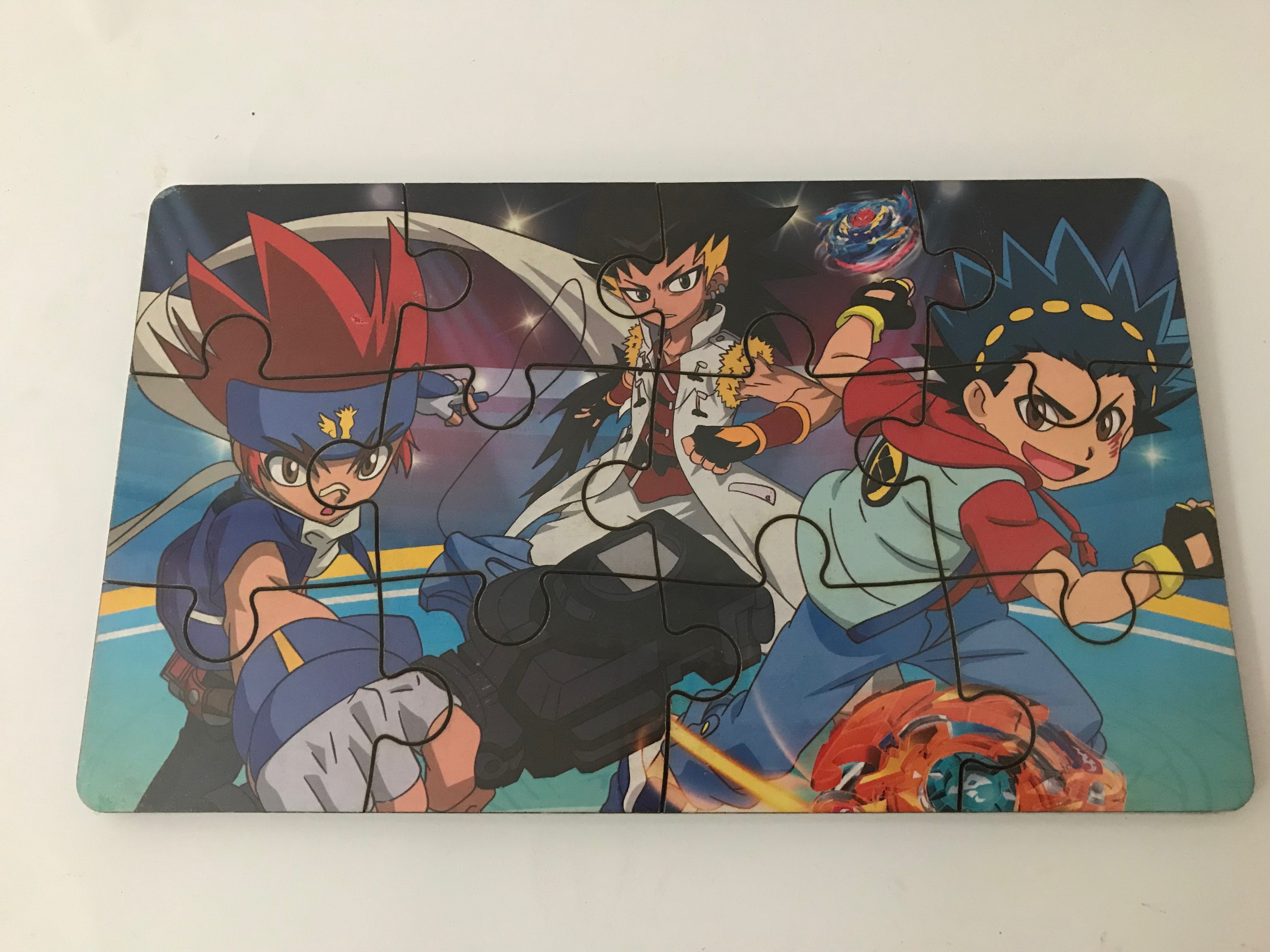 Пазл дерев'яний з підложкою: Бейблейд 1