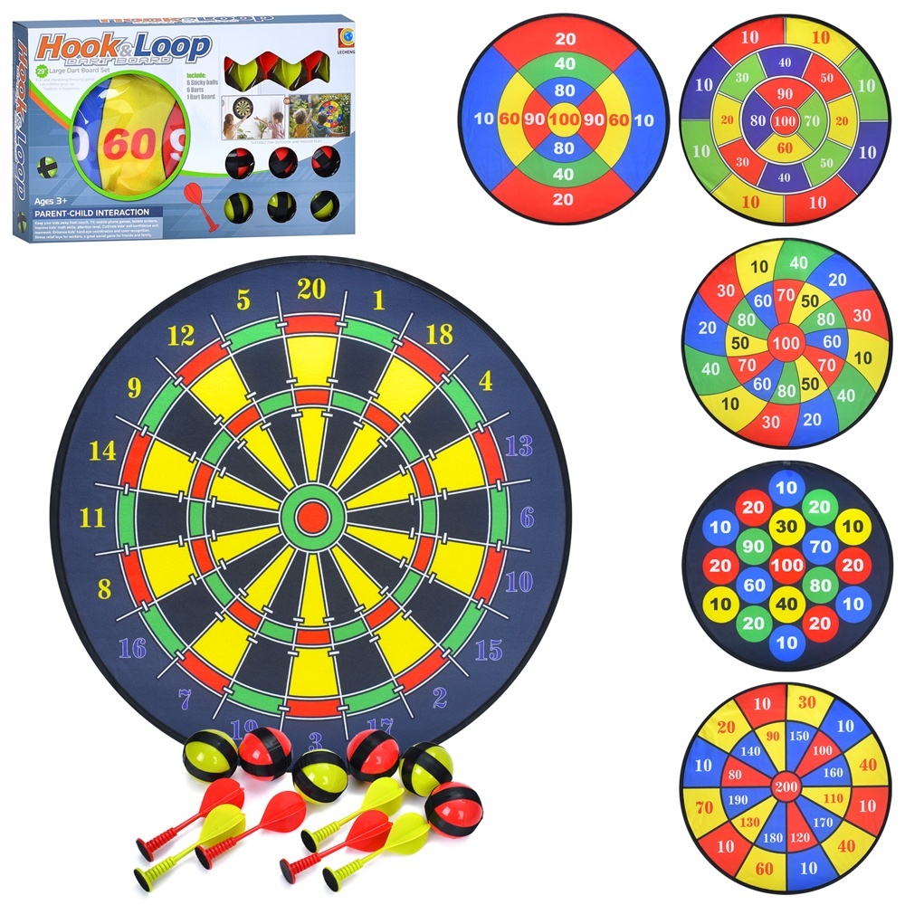 Дартс MR 1490 на липучці, дротик 6 шт., м'яч 6 шт., 6 видів, кор., 42,5-25,5-5,5 см.