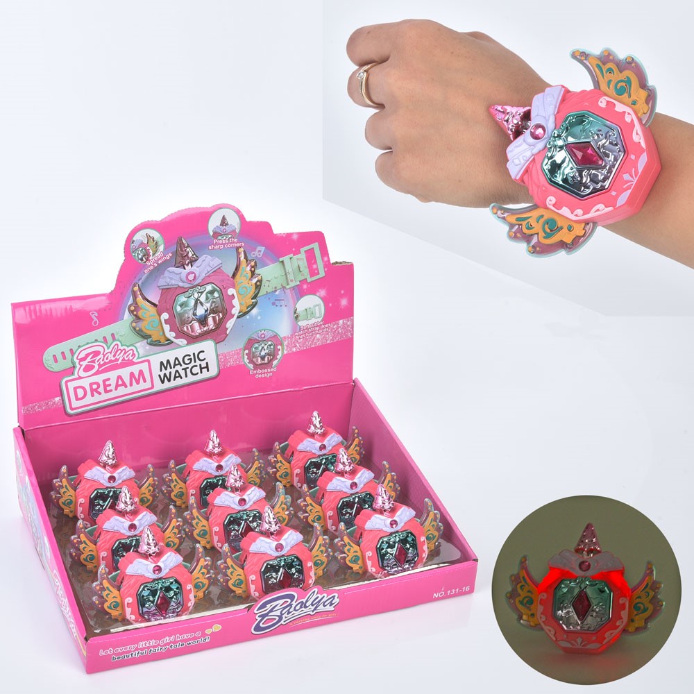 Браслет 131-16 муз., світло, бат.(табл.), 9 шт. в диспл., 32,5-23,5-9,5 см.