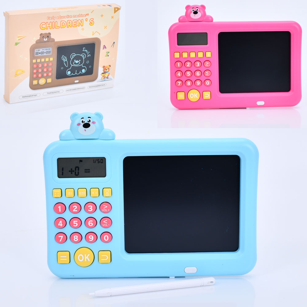 Гра TD2023114 LCD планшет,, навчальна, математика,електронне табло,муз.(англ),USB,2кольори,кор.,19,5