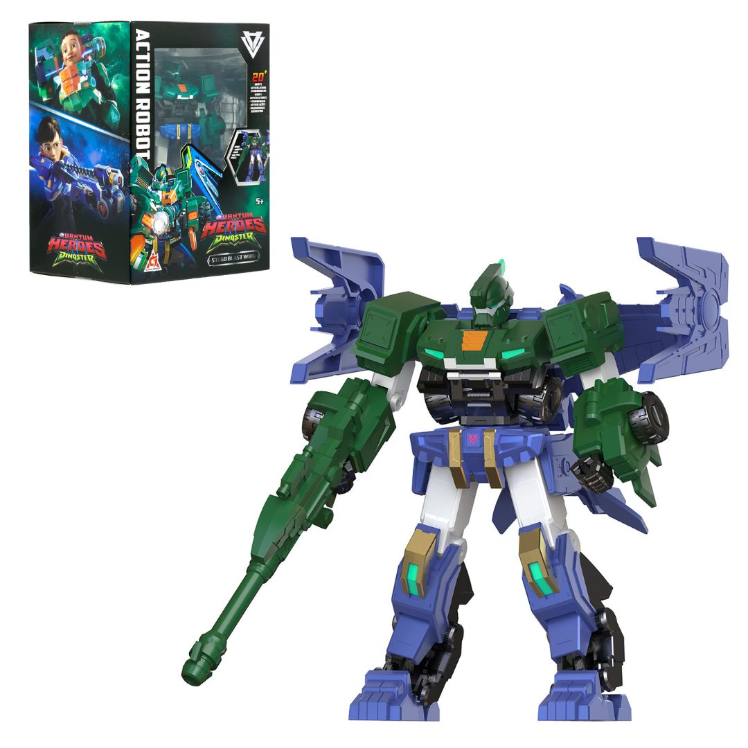 Фігурка DINOSTER - СТЕГО БЛАСТ ВІНГ (12,7 см, з аксес.)