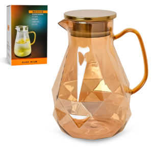 Графін скляний з кришкою 1.8л., R92766