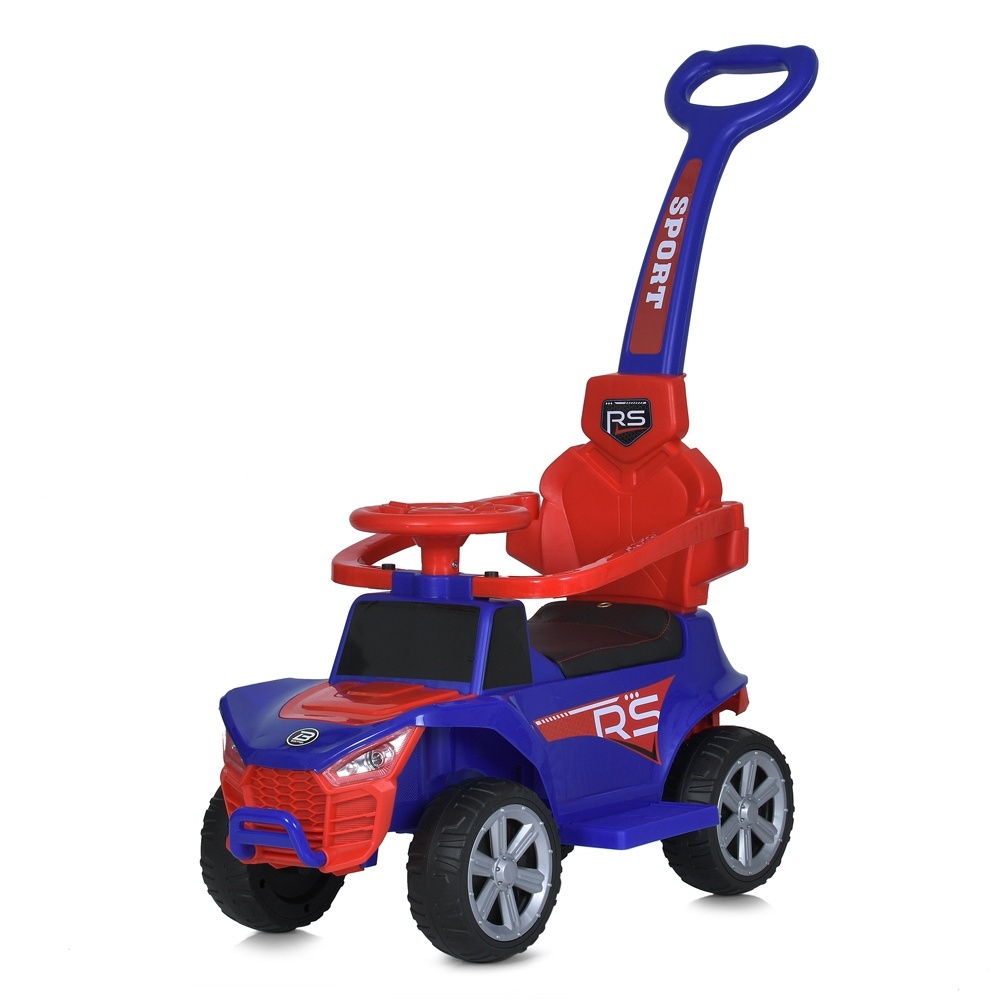 Машина M 5764EBLR-4-3 2-в-1(кат.-толокар),1акум.6V4AH,1мот.25W,муз.,світло,EVA,шкіра,синьо-червоний