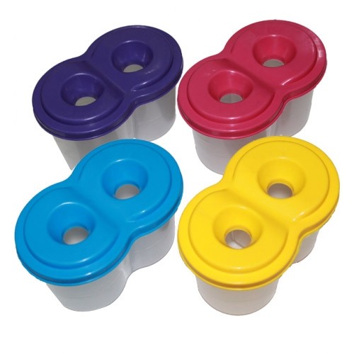 /Стакан -непроливайка подвійний, жовтий