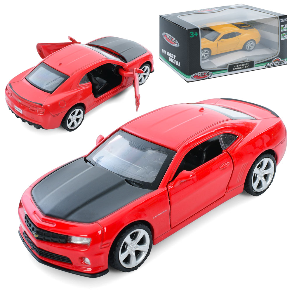 Машина AS-3056 АвтоСвіт,1:43,Chevrolet Camaro,мет.,інерц.,відчин.двері,гум.колеса,2кольори,кор.,14,5