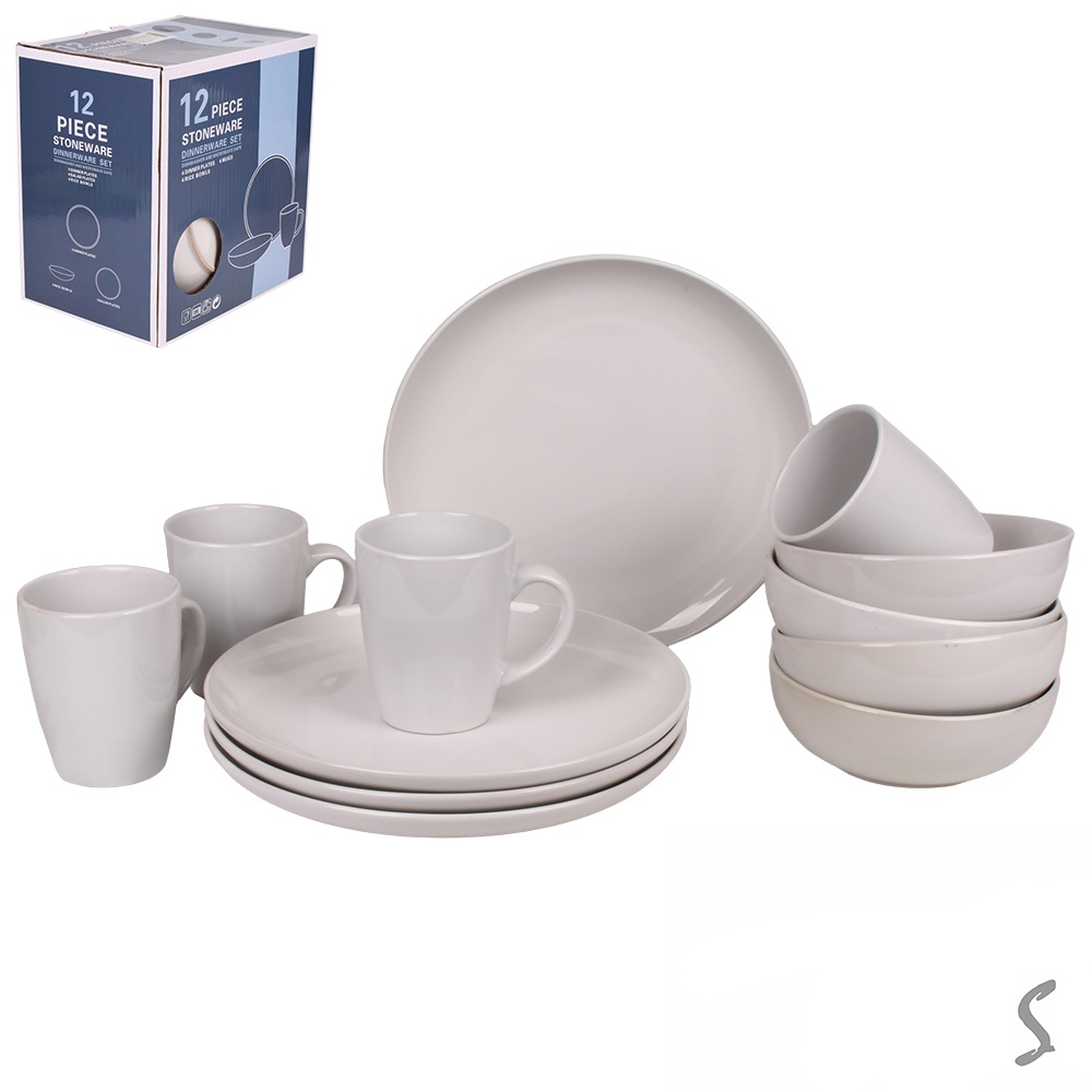 Набір столового посуду 12пр/наб (тарілка 26см, супниця 16.5см, чашка 420мл), MC5583-3