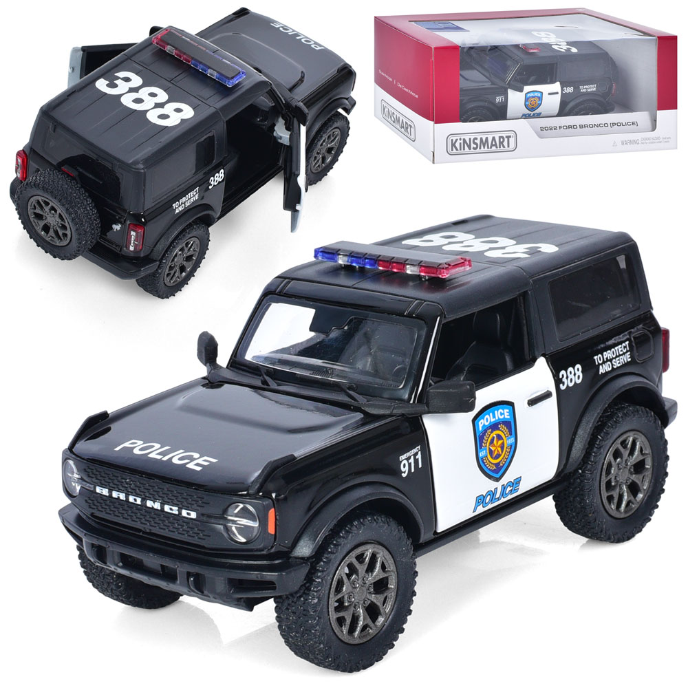 Машинка іграшкова KT5438WP "FORD BRONCO (POLICE) 2022"