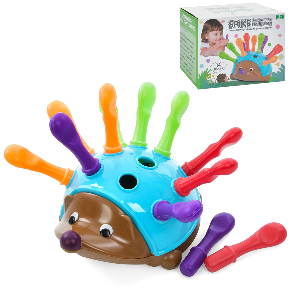 Сортер 2150 їжачок, фігурки-голки 12 шт., кор., 19,5-15-9,5 см.