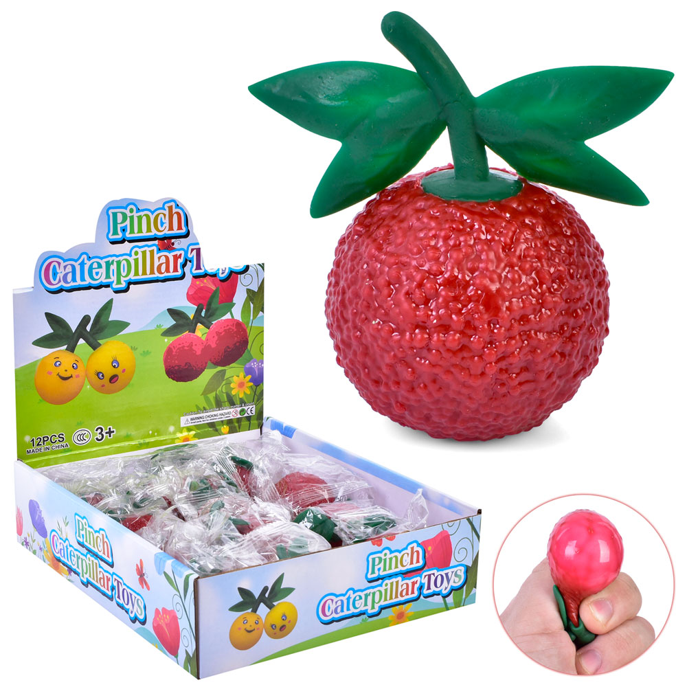 Іграшка MS 3830 лічі, антистрес, борошно, 12 шт. в диспл., кул., 20-6-24 см.