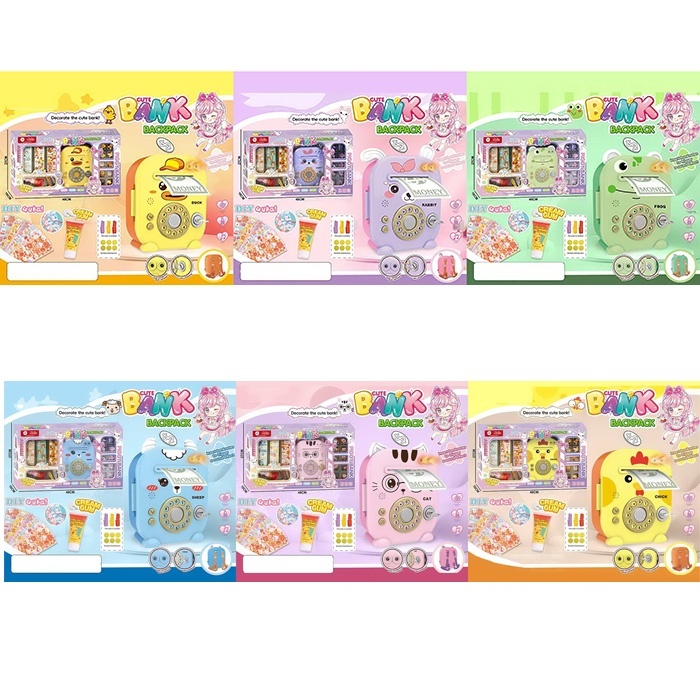 Набір для творчості TZ-61A-C-D-E-F-G сейф,скарбн.,ключ,наліпки,монети,6 видів,муз.,світло,кор.,48-27