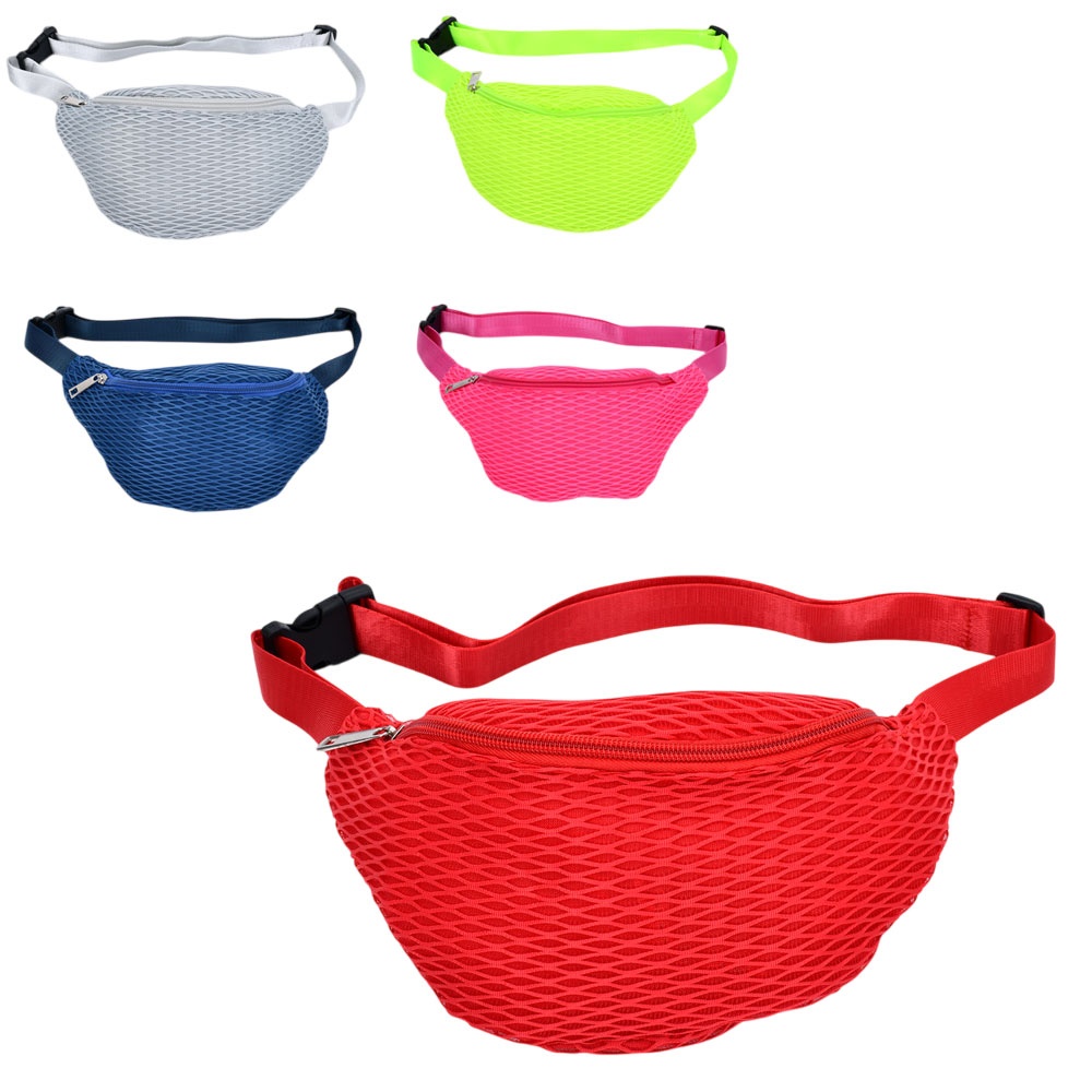 Сумочка X14733 бананка,1 відділення,застібка-блискавка,ремень регулюється,5 кольорів,кул.,18-14-4см.