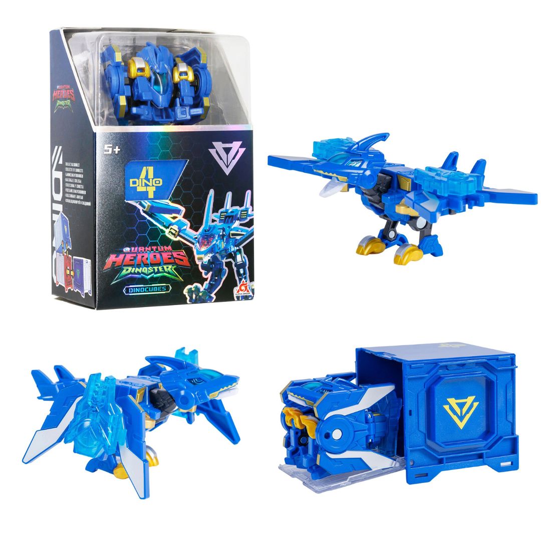 Динозавр-трансформер DINOSTER - СИНІЙ ПТЕРА-БОТ (бокс для зберігання)