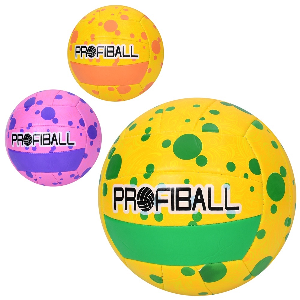 М'яч волейбольний MS 3814 офіційний розмір, 260-280г, 3 кольори, кул.