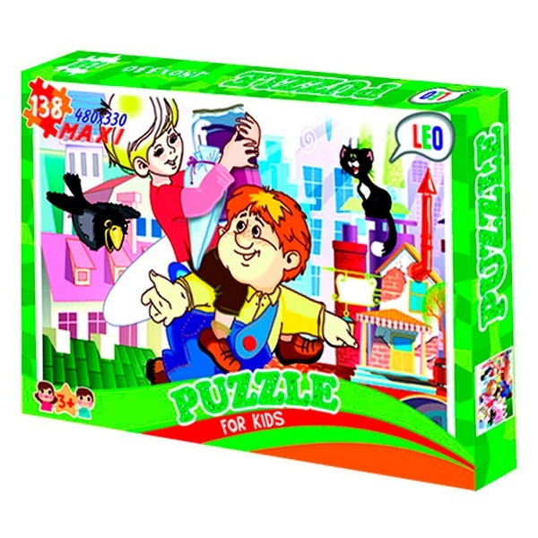 Пазли 22310, 138 ел.  Лео, "Малюк та карлсон"  в кор-ці 32-22-4 см