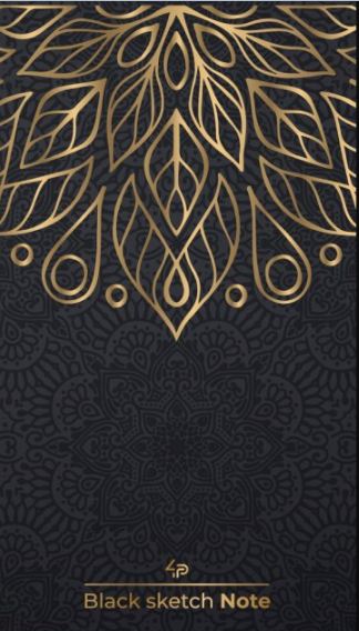 Блокнот TM 4Profi "Black sketch note" mehndi, A5 904846