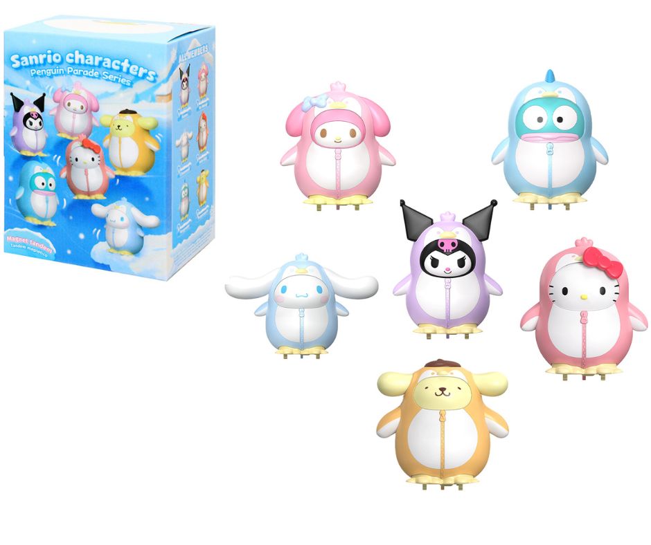 Механічна іграшка-сюрприз POP TOP SANRIO – БАЛ ПІНГВІНІВ (в ас.)