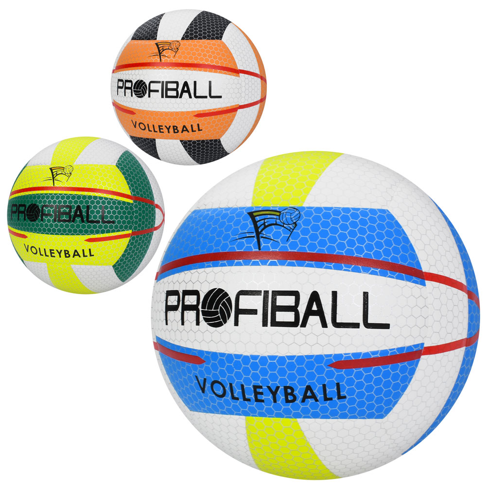М'яч волейбольний MS 4921офіційний розмір, ПУ, 250-270г, 3 кольори, у пакеті