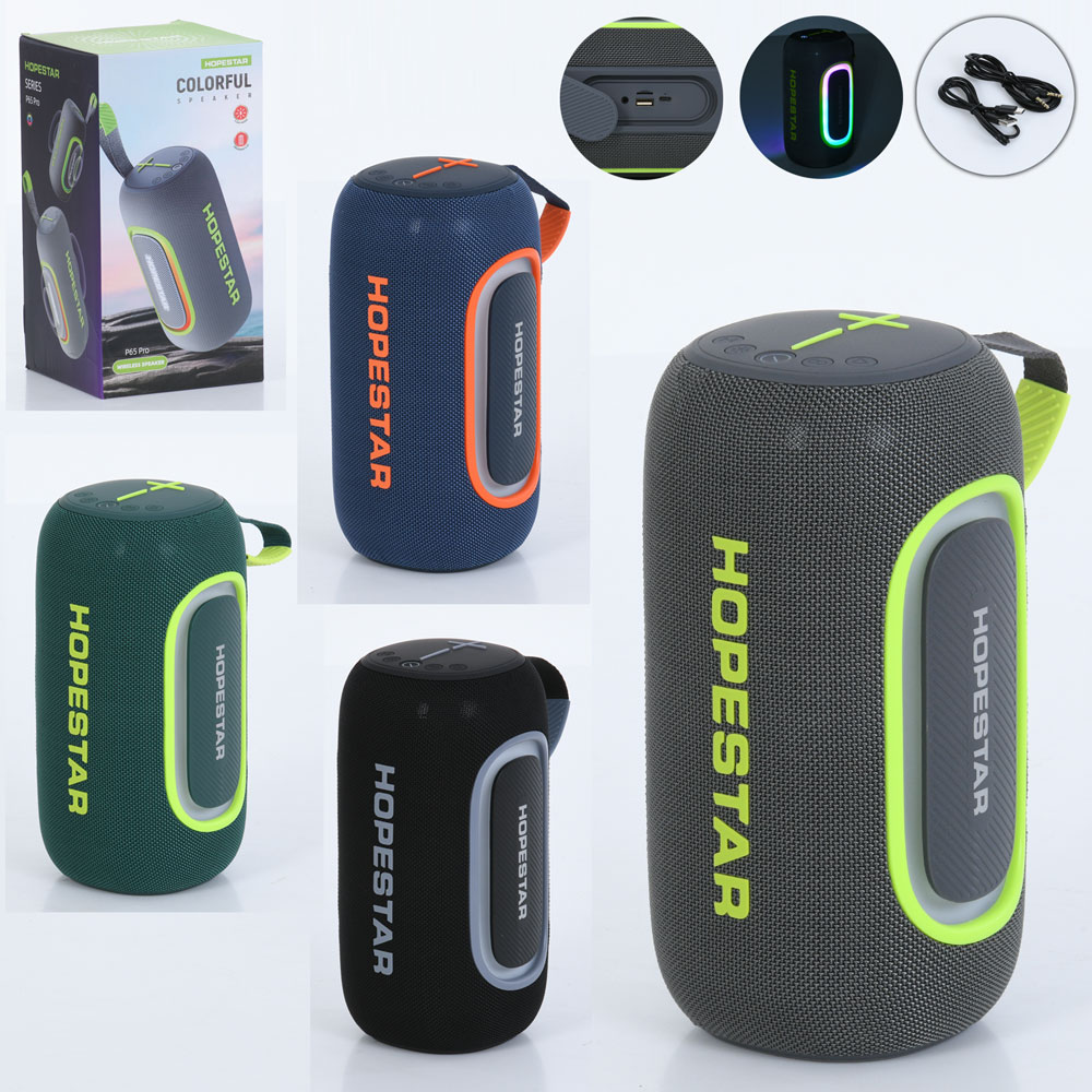 Колонка FG240430015Q акум., 6000mA,50W,BТ,USB,TFслот,MP3,мікс кольорів,світло,кор.,15,5-29,5-15,5см.