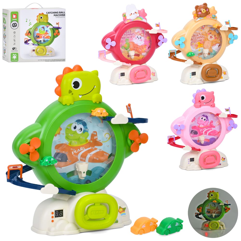 Гра G251-A-G252-6A трек,кермо,гра"Злови кульку",машинки,кульки,елек.табло,4види,муз.,бат.,кор.,37-32