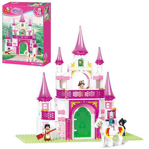 Конструктор SLUBAN M38-B0153 "Рожева мрія": замок принцеси, фігурки, 271дет.