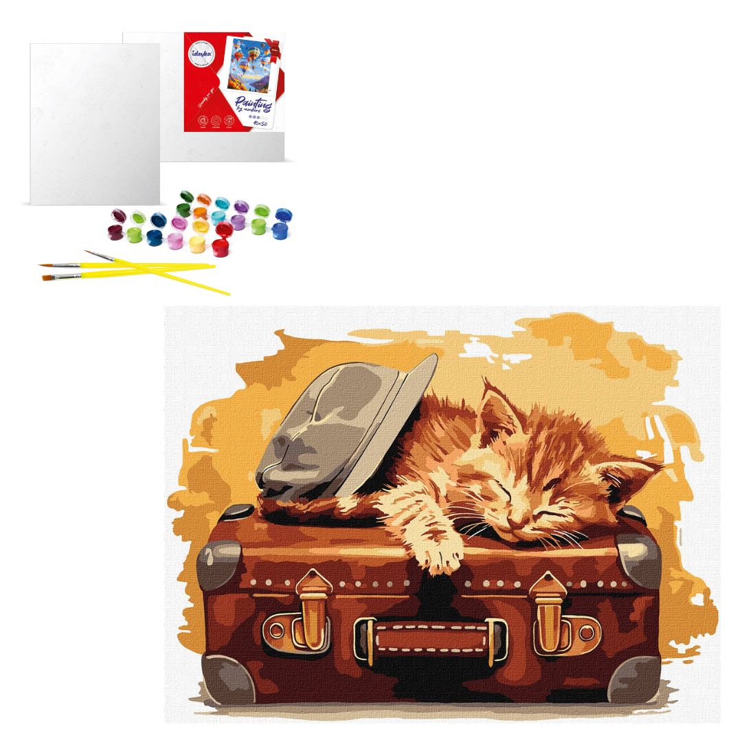 Набір для розпису по номерах "Готовий до подорожі" 30х40см