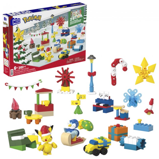Адвент-календар "Зимові пригоди Покемонів" Mega Construx
