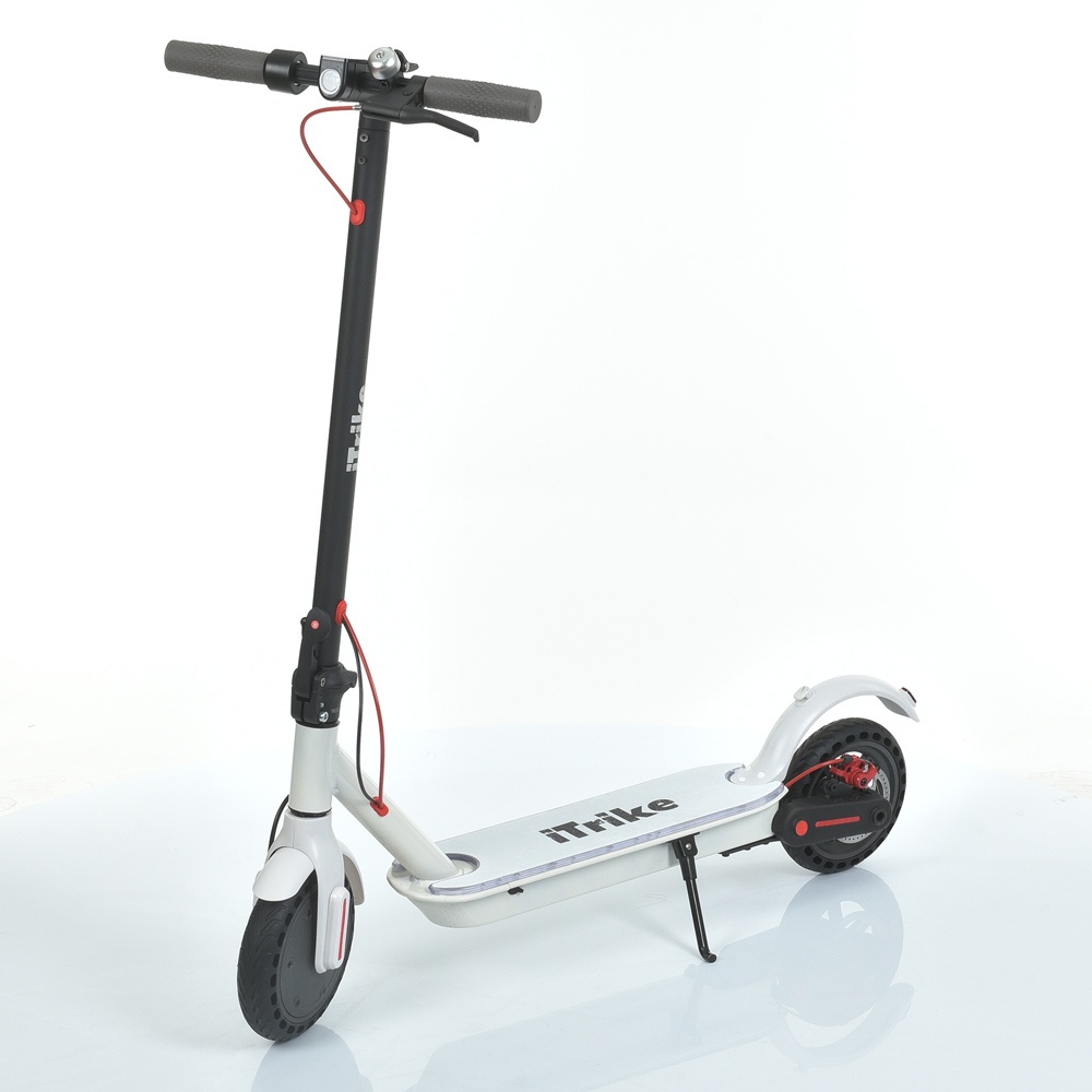 Електросамокат MES 1032-2 мот350W,бат36V10AH,8,5д.АП БК шини,світ.дека,кермо,білий