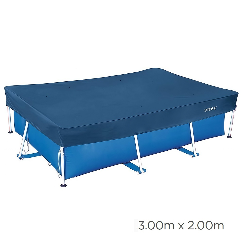 Тент 28078 тент-чохол, для каркасного басейну 300х200см, напуск 20см, факт. розмір 340х240см