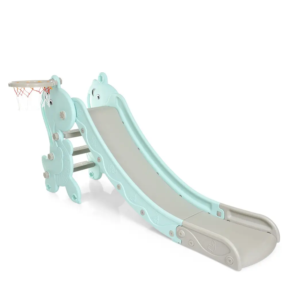 Гірка YG2020-2-1-4 кільце баскетбольне, м'ятний, ш79(50см без кільця)-г175-в89см.