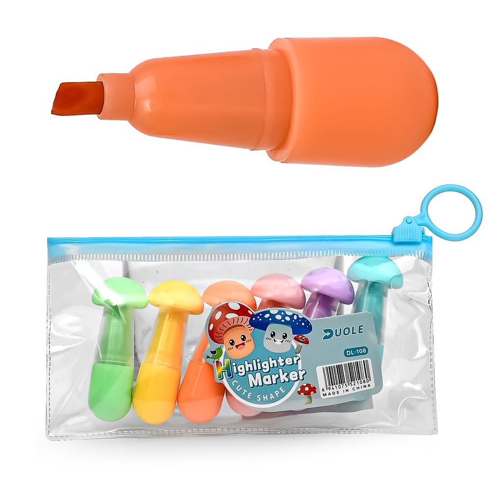 Маркери текстовиділювачі 6кол WW01818