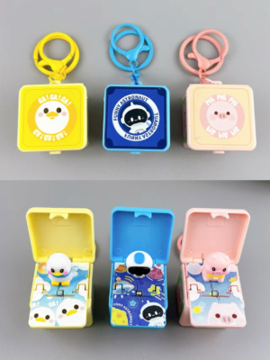 Брелок FG250718028H на сумку, 9см, скринька-сюрприз 4-3-4см, мікс вид.,  пак,,10-14-4см