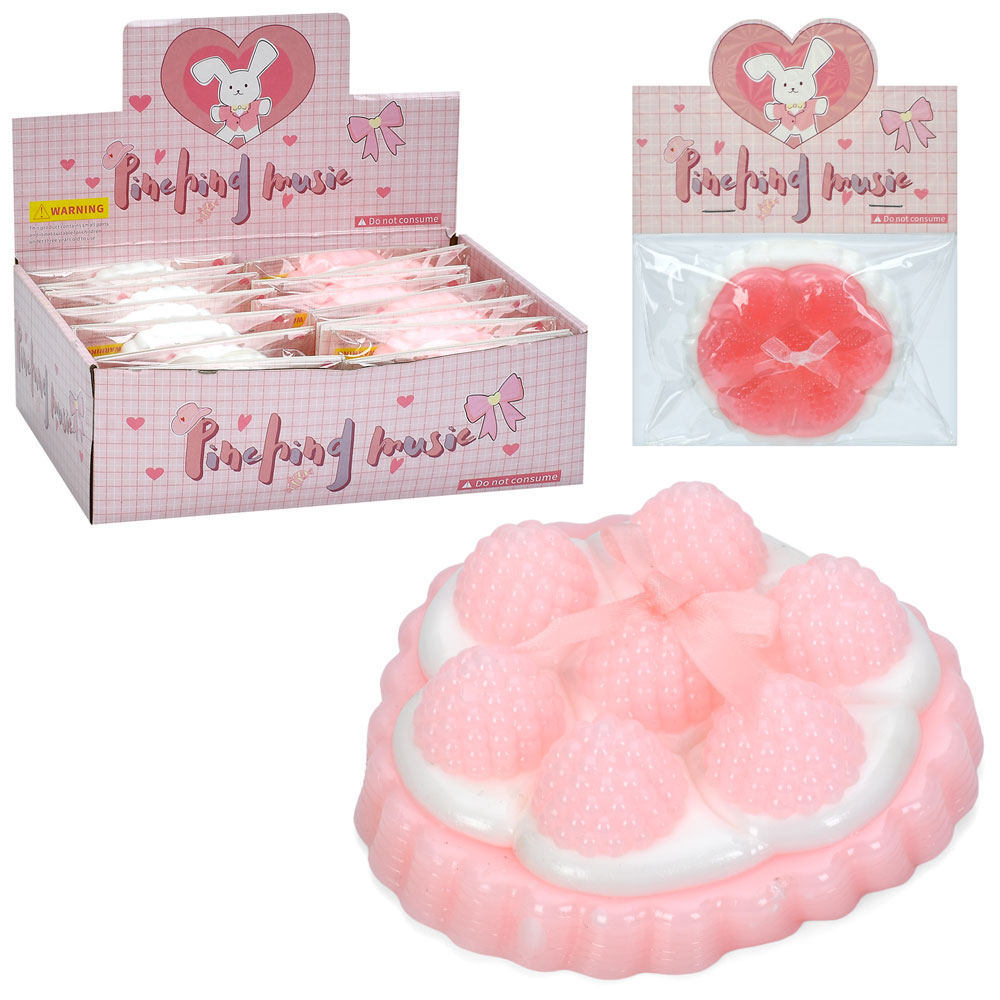 Іграшка MS 4557 тістечко, антистрес, аромат, 2 кольори, кул., 16 шт. в диспл., 27,5-18-9см.