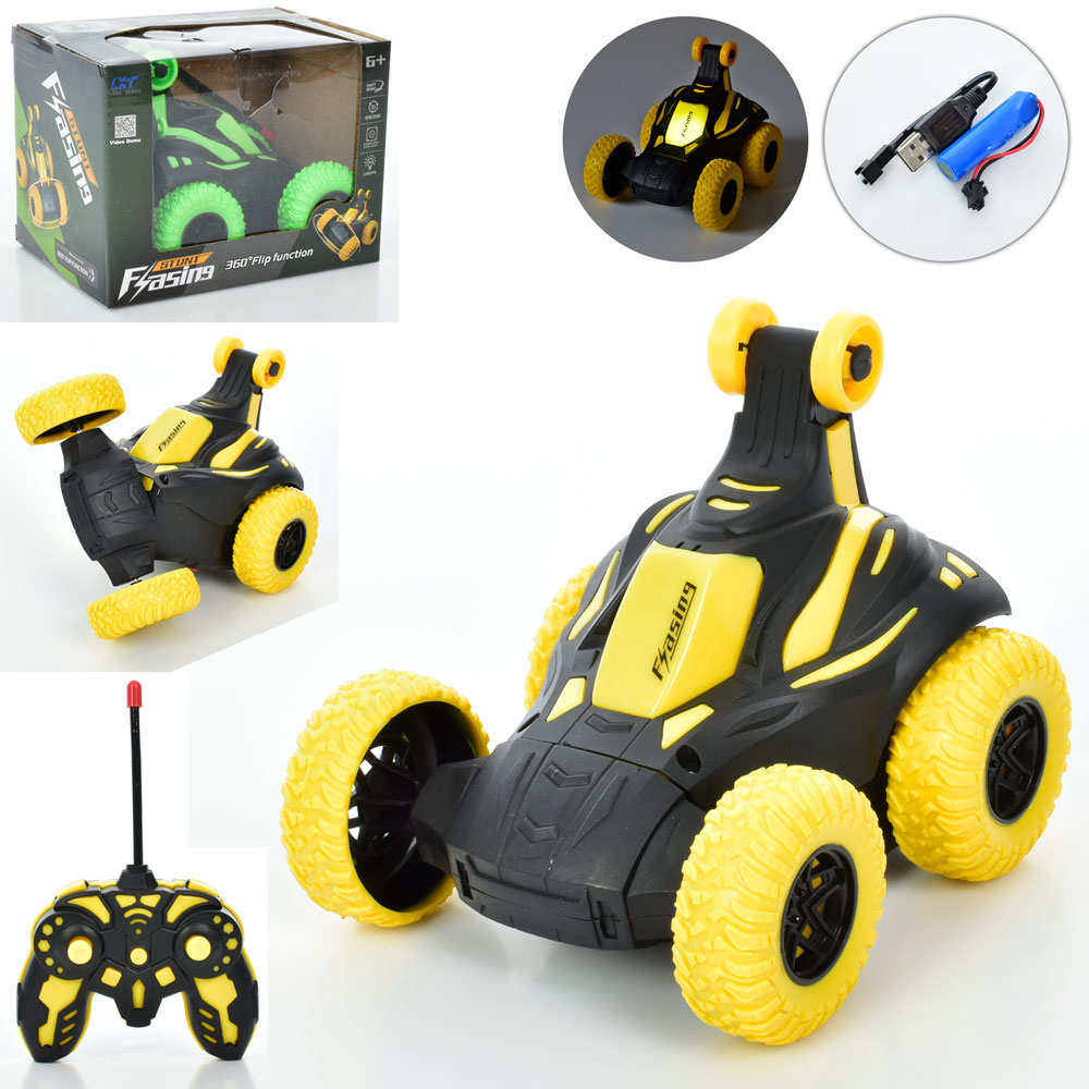 Машинка 281 радіокер., акум., USB, трюкова, світло, кор., 15,5-11,5-11 см.