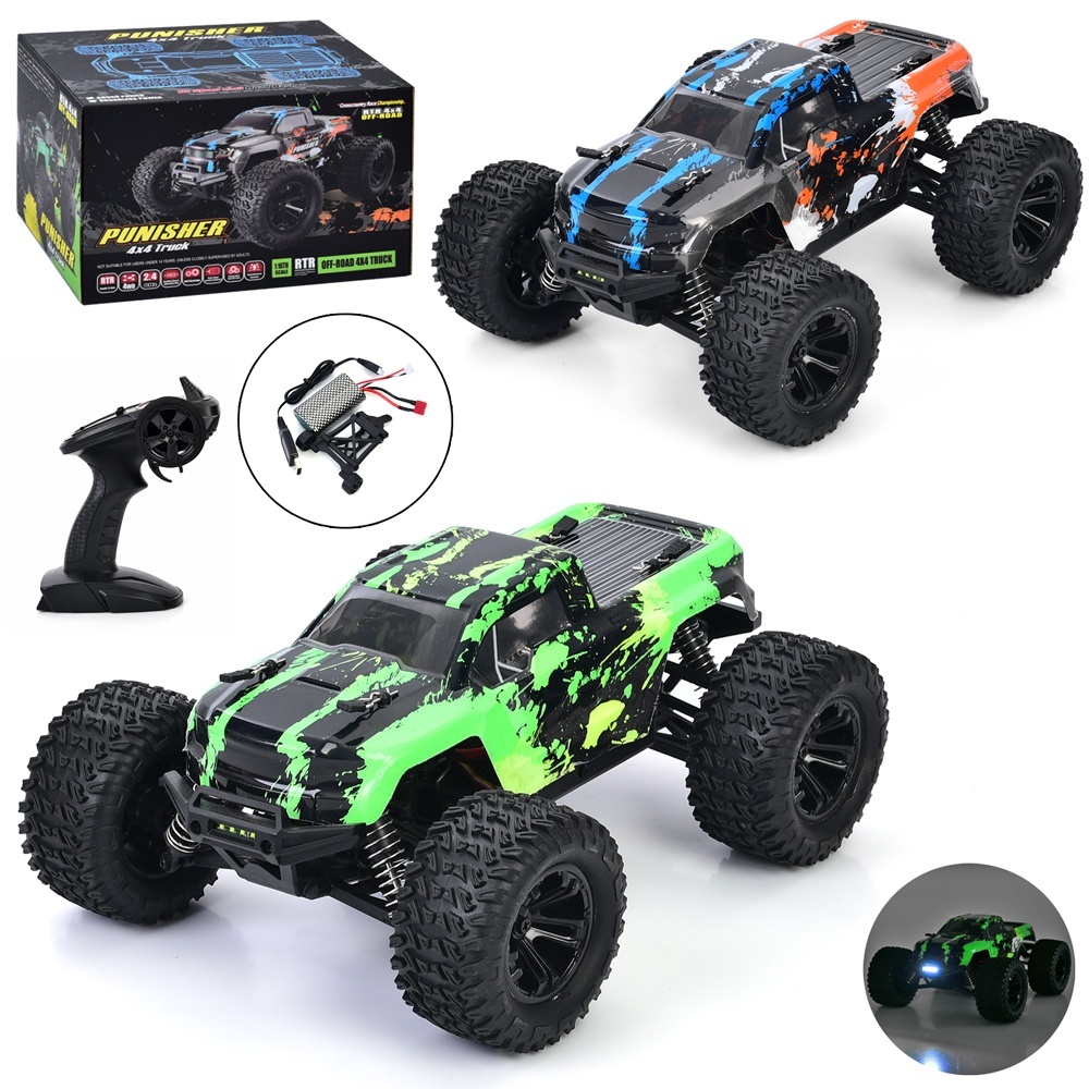 Машина 86101 радіокер. 2,4G, 1:16, акум., USB, небит. корпус, гум.колеса,2 кольори,кор.,29-25-18,5см