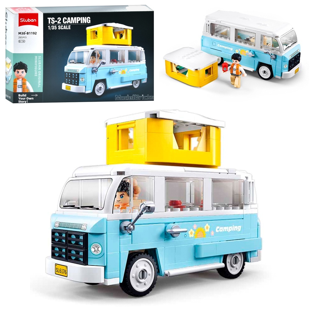 Конструктор SLUBAN M38-B1192 "Model Bricks": Авто для кемпінгу, 265 дет.