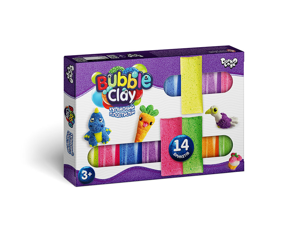Креативна творчість "Bubble Clay" 14 шт укр (12) 
