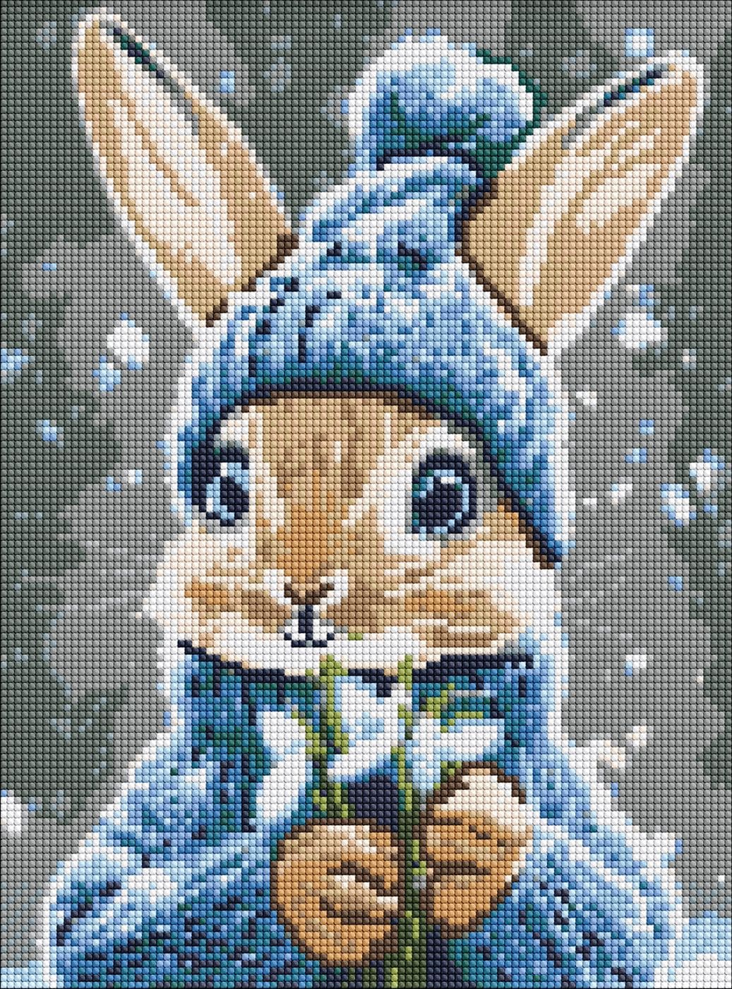 AMO "Кролик з підсніжниками" 30х40см