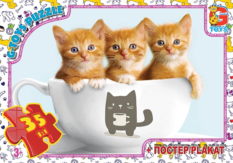 AN120 Пазли ТМ "G-Toys" із серії "Домашні улюбленці", 35 ел.
