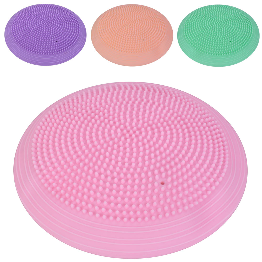 Подушка для йоги MS 1651-9 масажна, балансувальна,750-800г, 4 кольори, 33см, у пакеті