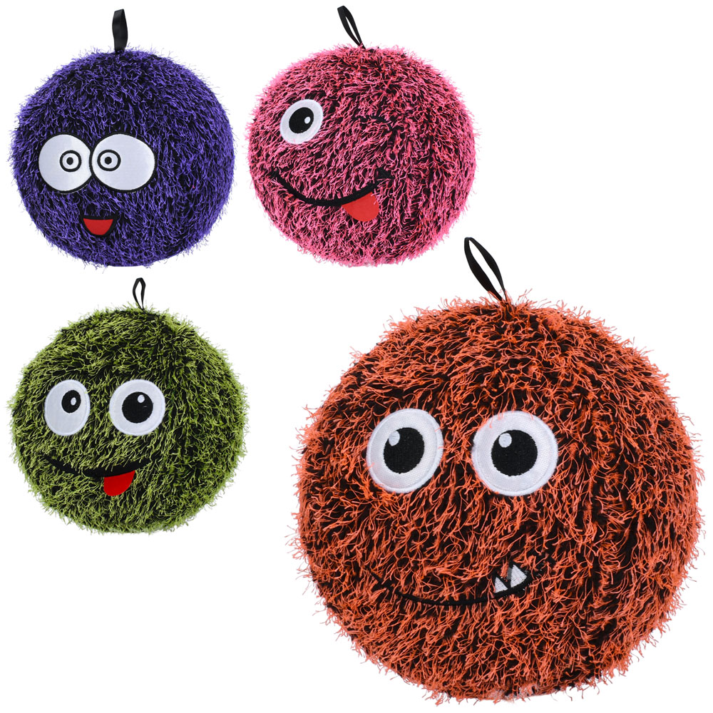 М'яч дитячий MS 4912 .9 дюймів, плюш, 120г, 4 види, упаковка пакет 10шт