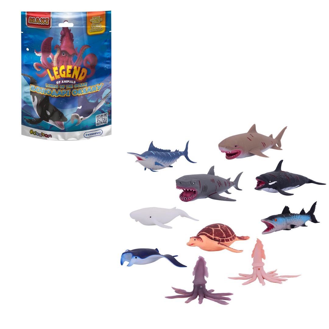 Стретч-іграшка у вигляді тварини – ВОЛОДАРІ ОКЕАНУ (в диспл.)